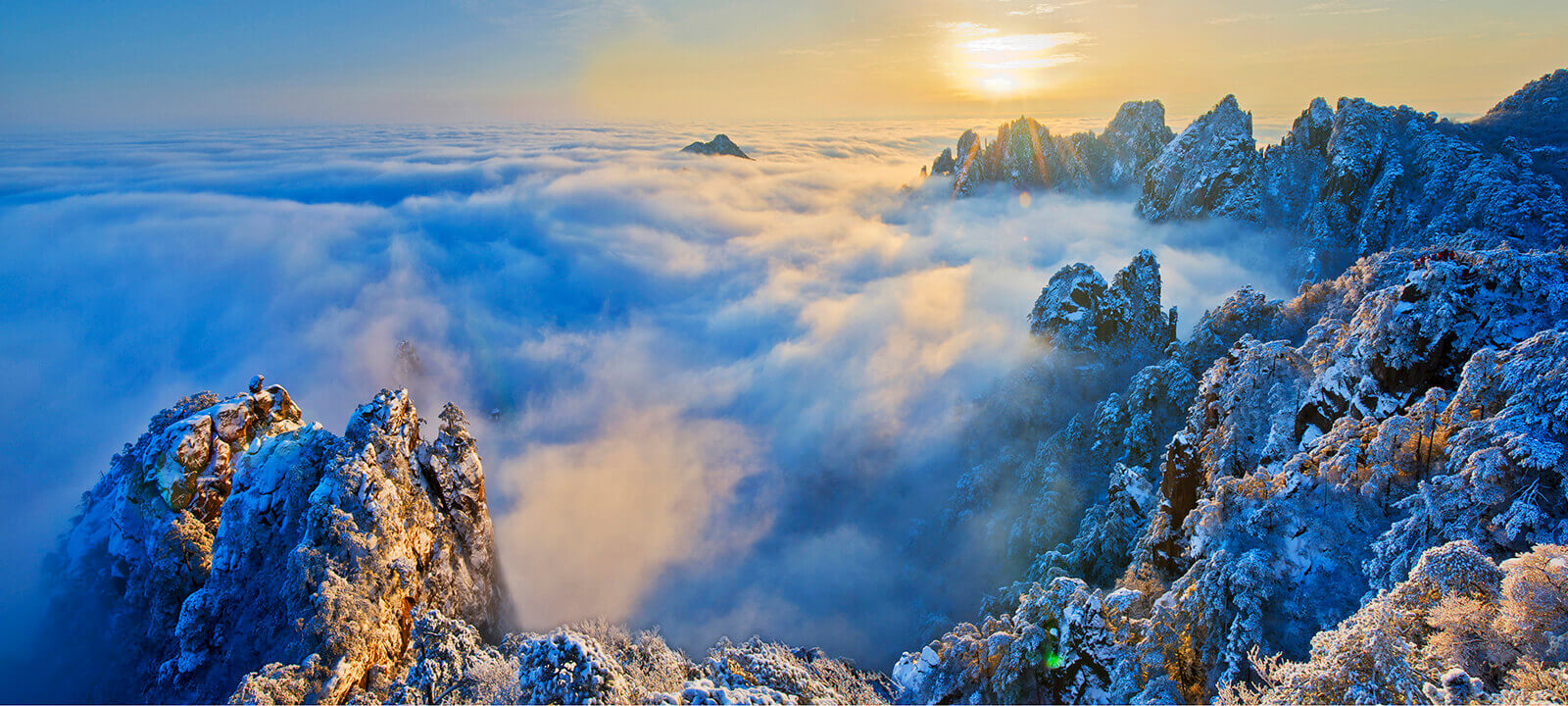 A scenic view of gushan mountain