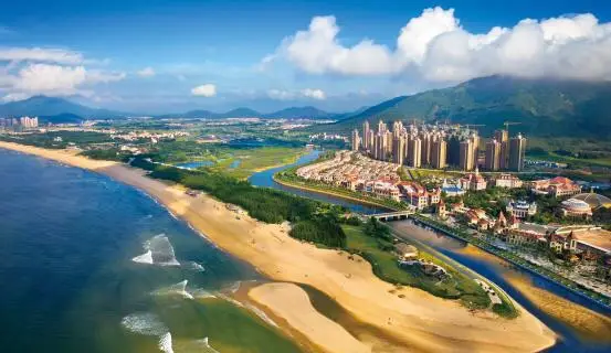 A scenic view of hailing island yangjiang