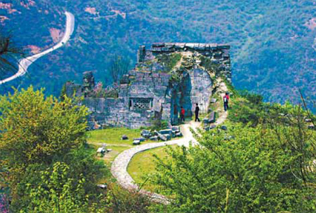A scenic view of hailongtun castle