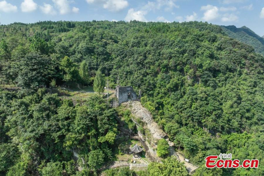 A scenic view of hailongtun castle