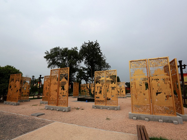 A scenic view of han_changan_city_ruins