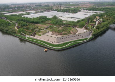 A scenic view of han_changan_city_ruins
