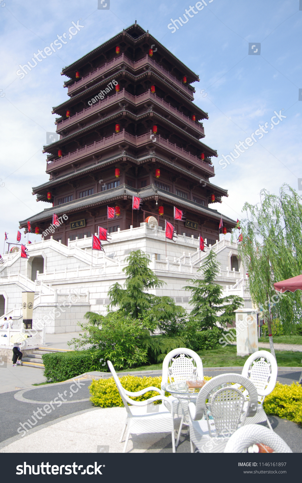 A scenic view of han_changan_city_ruins