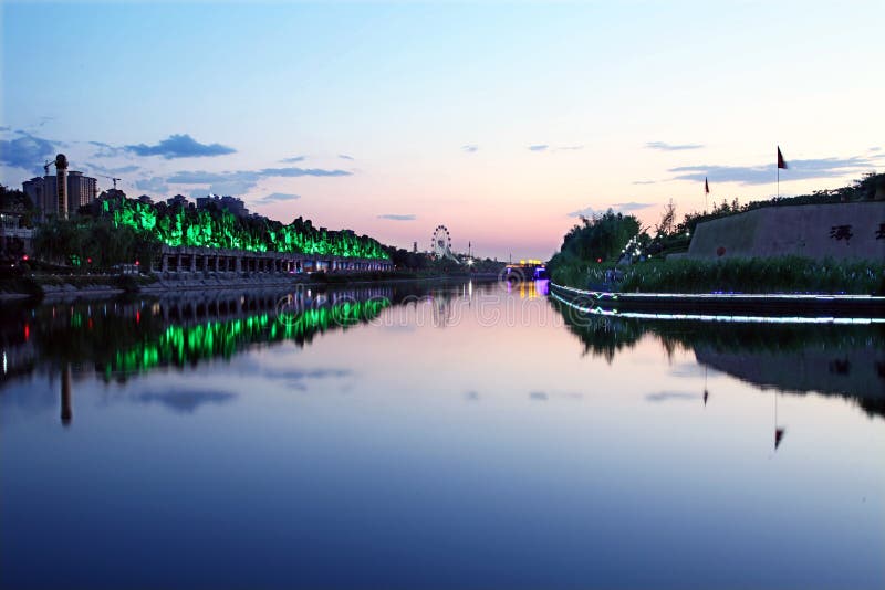 A scenic view of han_changan_city_ruins