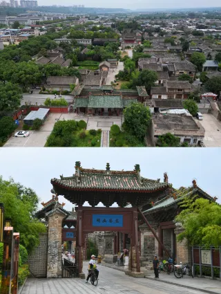 A scenic view of hancheng_ancient_city_cultural_scenic_area