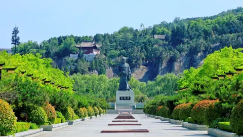 A scenic view of hancheng_ancient_city_cultural_scenic_area