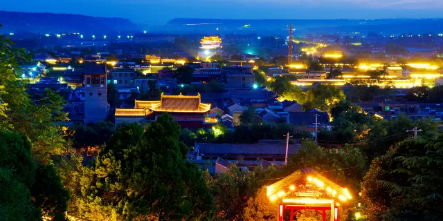 A scenic view of hancheng_ancient_city_cultural_scenic_area