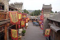 A scenic view of hancheng_ancient_city_cultural_scenic_area