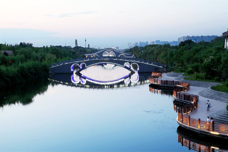 A scenic view of hancheng_ancient_city_cultural_scenic_area