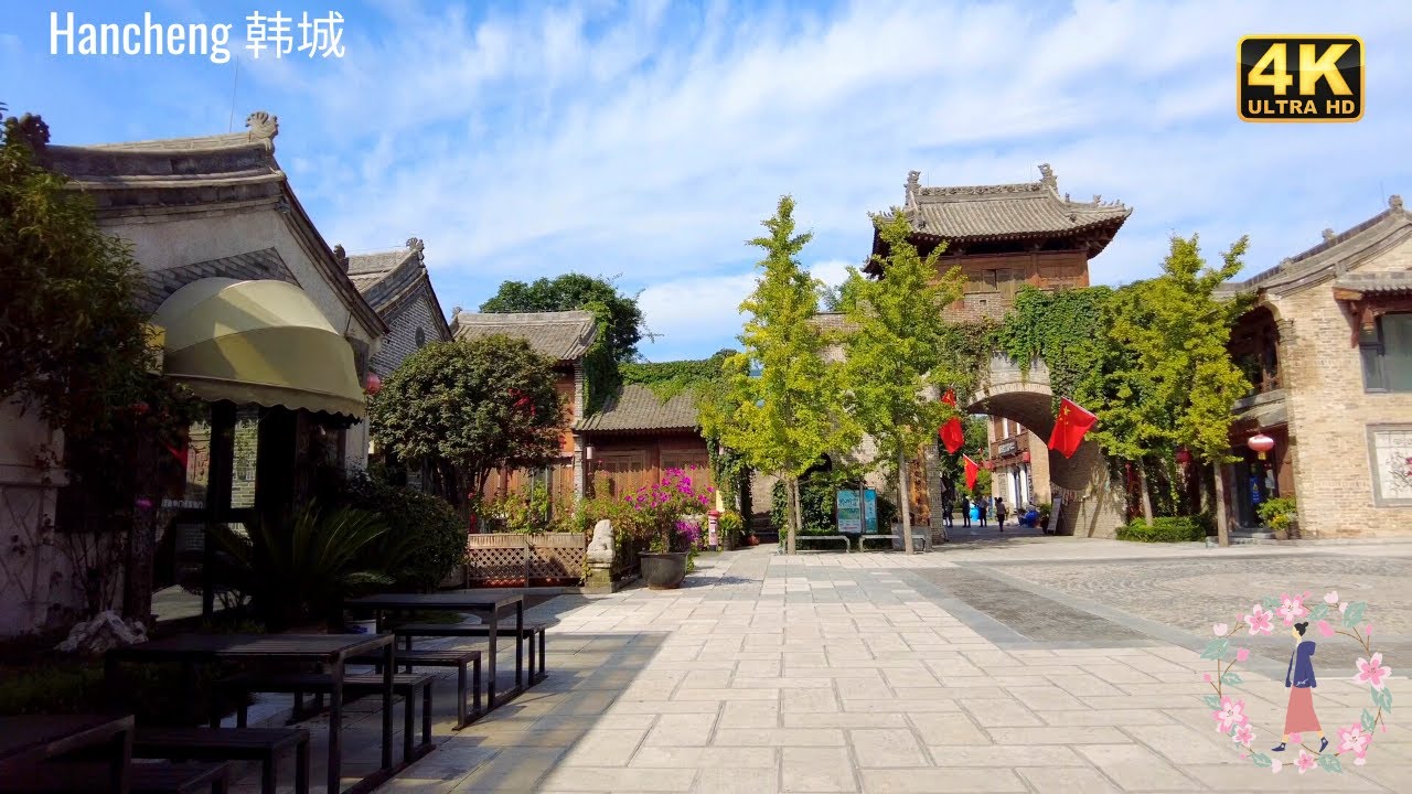 A scenic view of hancheng_ancient_city_cultural_scenic_area