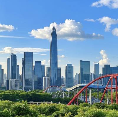 A scenic view of happy valley shenzhen