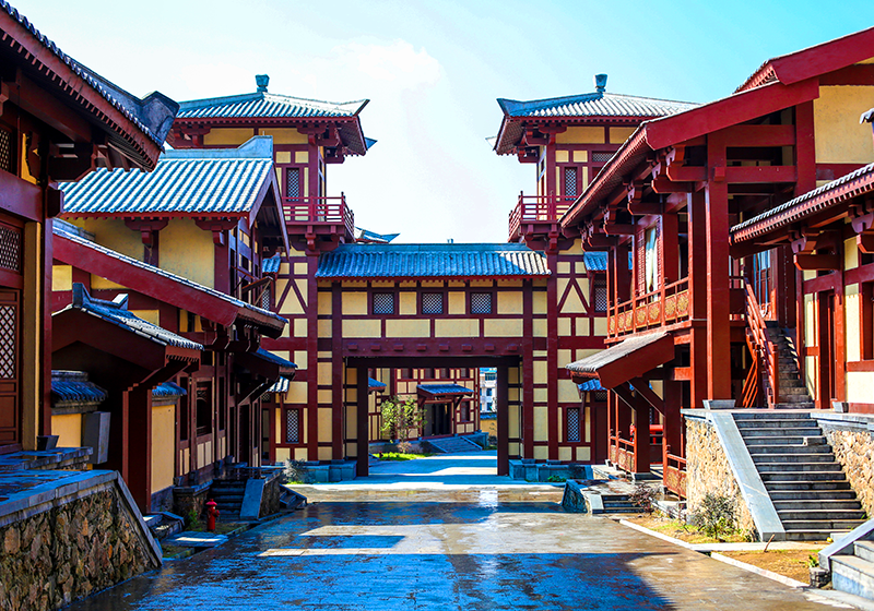 A scenic view of hengdian world studios