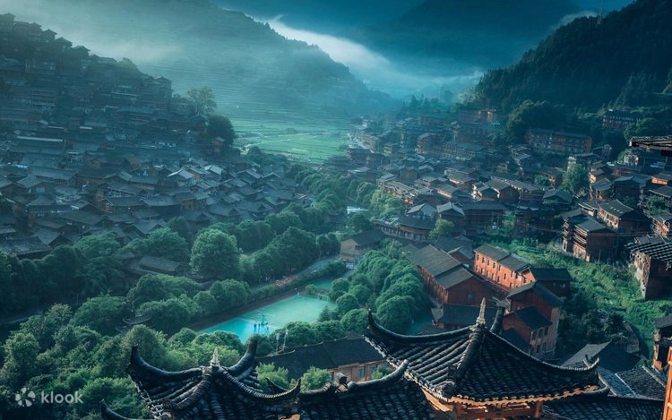 A scenic view of heqing xiyi village