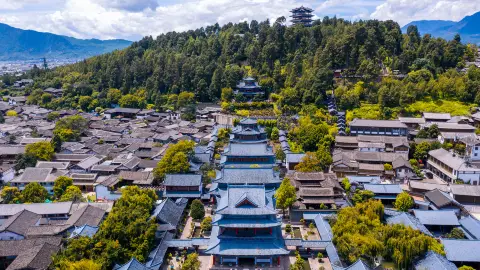 A scenic view of heqing xiyi village