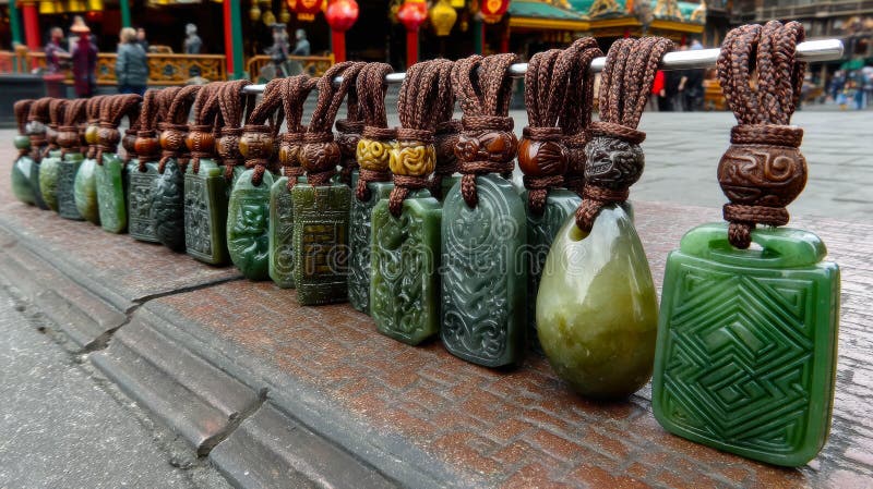 A scenic view of hetian jade market