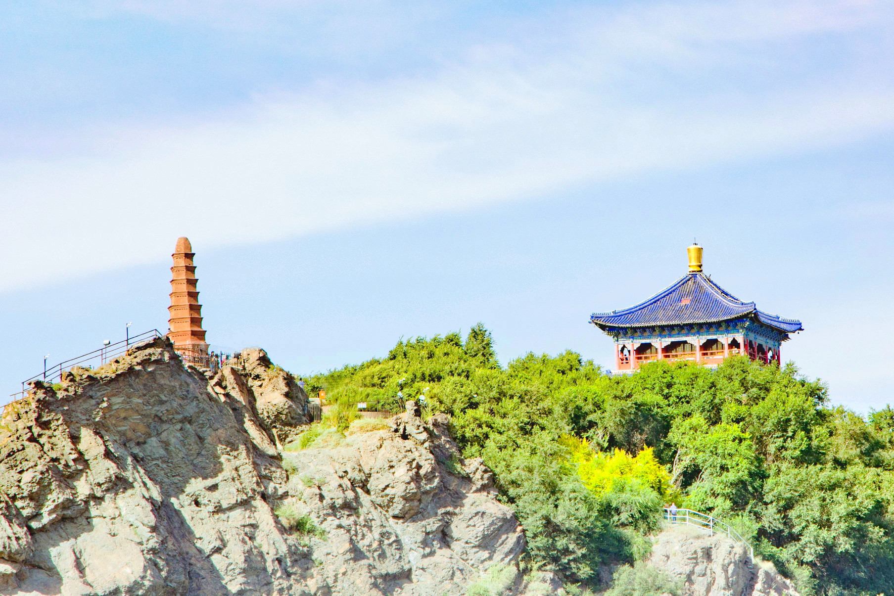 A scenic view of hongshan park urumqi