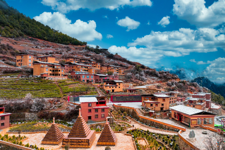 A scenic view of hongshan site