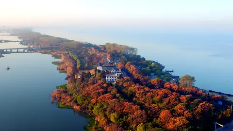 A scenic view of hongze lake