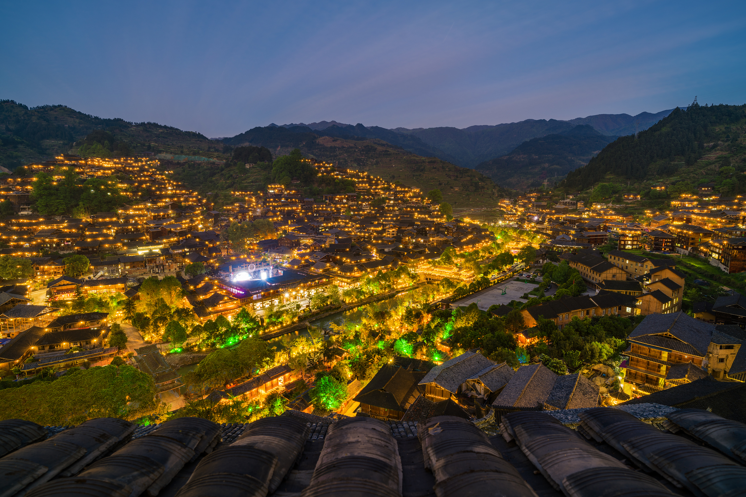 A scenic view of Hou Tu Miao