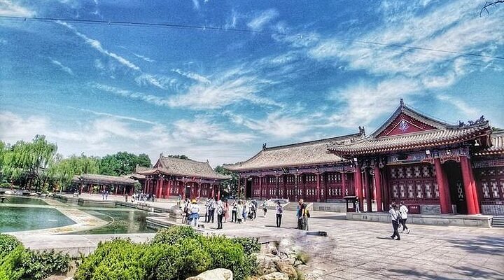 A scenic view of huaqing_palace_cultural_tourism_scenic_area