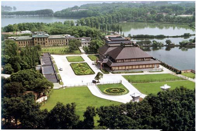 A scenic view of Hubei Provincial Museum