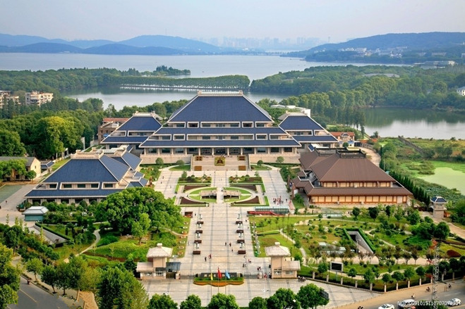 A scenic view of Hubei Provincial Museum
