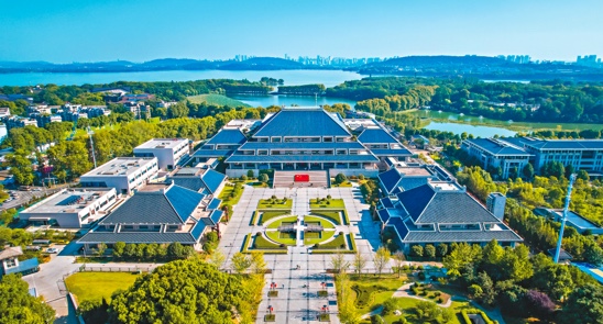 A scenic view of Hubei Provincial Museum