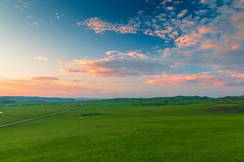 A scenic view of hulunbuir_grassland