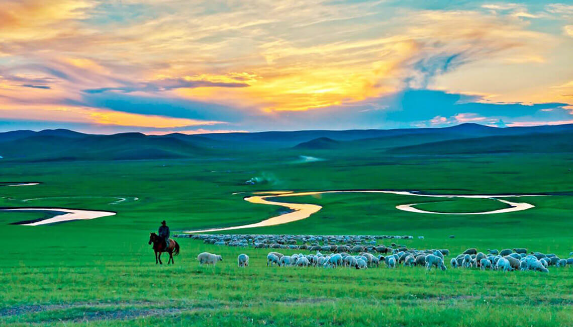 A scenic view of hulunbuir_grassland