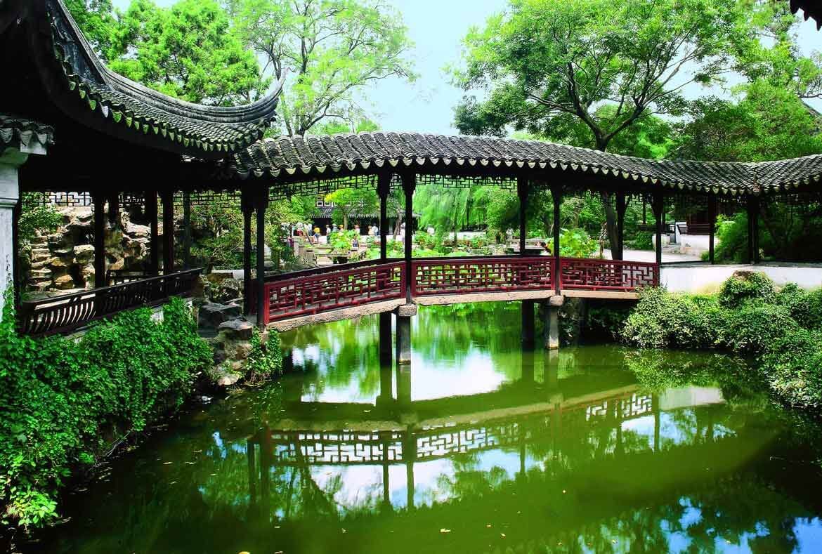 A scenic view of humble administrator's garden