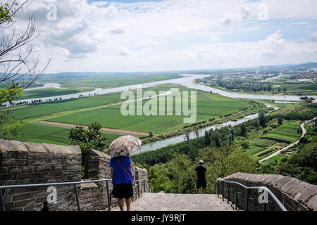 A scenic view of hushan_great_wall