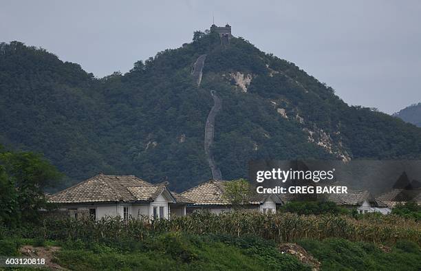 A scenic view of hushan_great_wall