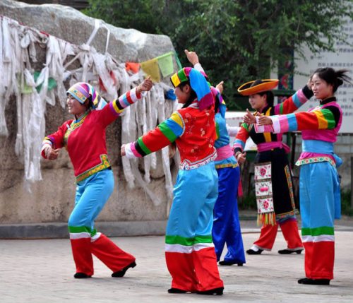 A scenic view of huzhu_tu_ethnic_garden