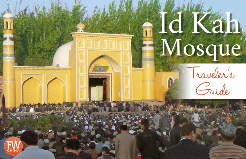 A scenic view of id kah mosque