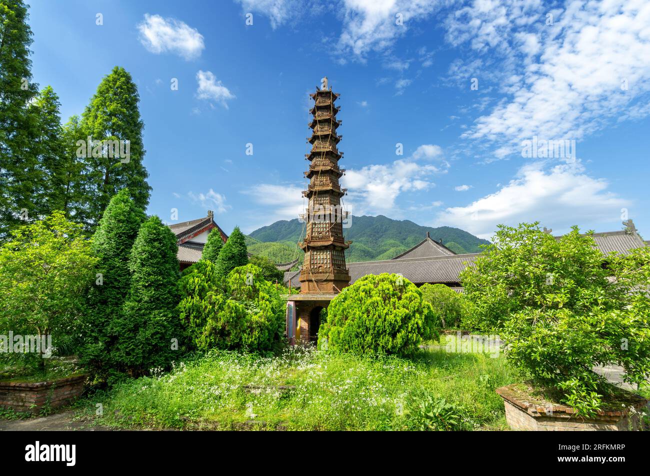 A scenic view of Iron Pagoda Park