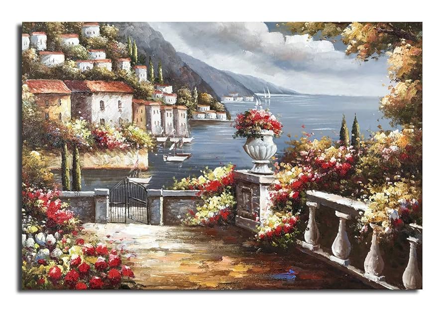A scenic view of italian_style_town