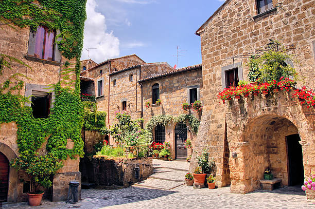 A scenic view of italian_style_town