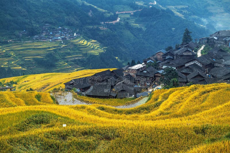 A scenic view of jiabang terraced fields