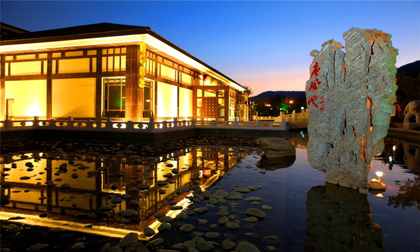 A scenic view of jiangmen wuyi hot spring