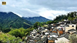 A scenic view of jiangnus_hometown_qin_peoples_village_scenic_area