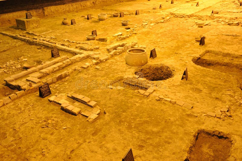 A scenic view of jiangzhai_ruins