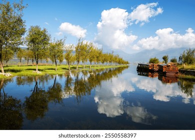 A scenic view of jiashan yunlan bay