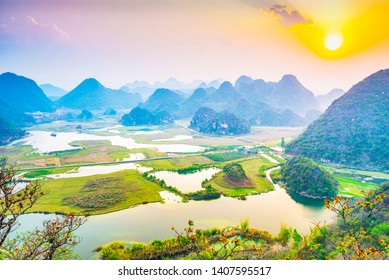 A scenic view of jiashan yunlan bay