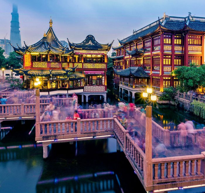 A scenic view of Jiexiu Chenghuang Miao