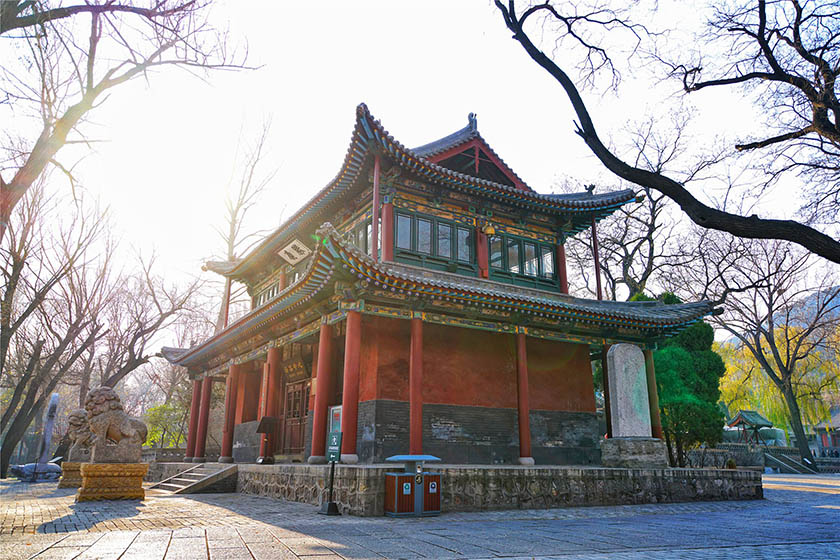 A scenic view of Jin Ci Temple