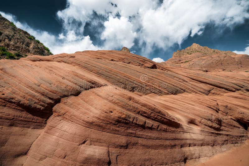 A scenic view of jingbian_county_wave_valley_scenic_area