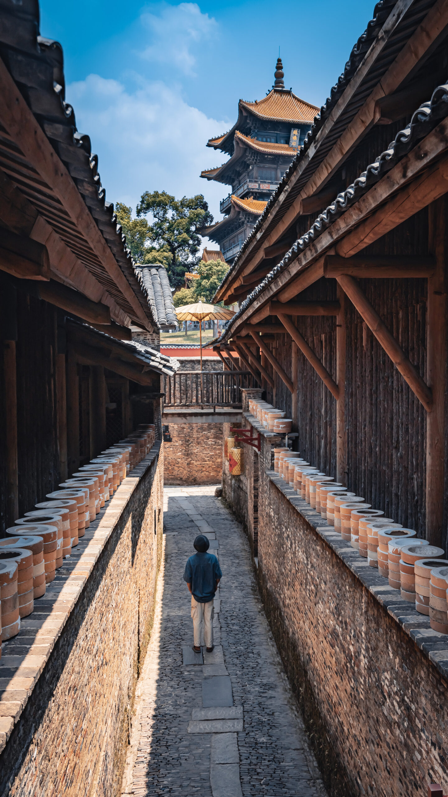 A scenic view of Jingdezhen Ancient Kiln Folk Custom Museum
