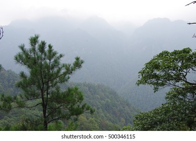A scenic view of jinggang mountain