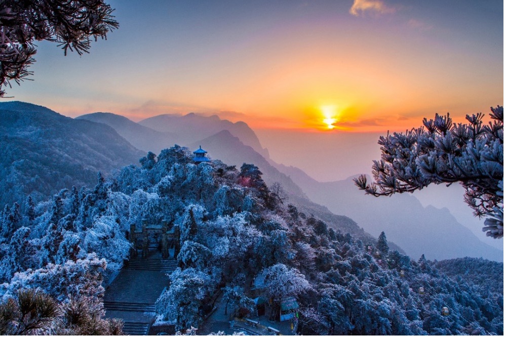 A scenic view of Jinggangshan