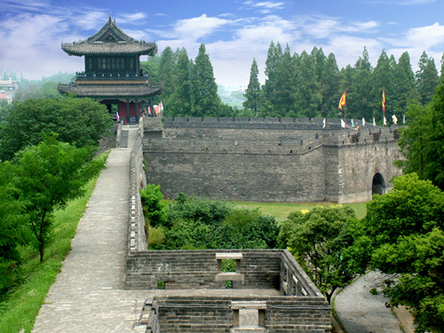 A scenic view of Jingzhou Ancient City
